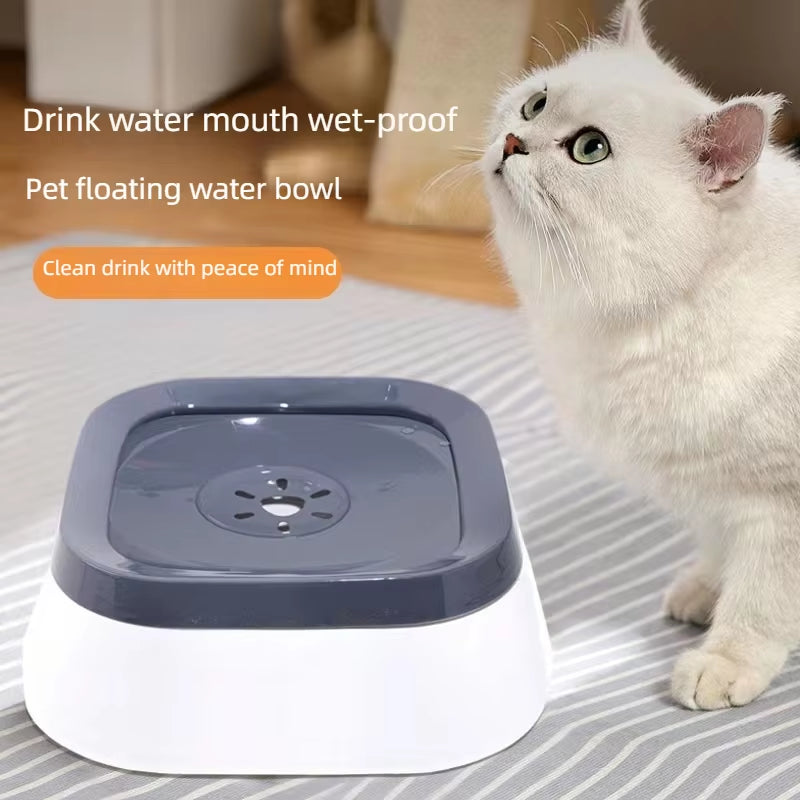Anti-Splash Water Bowl for Dogs 1L Large Capacity Drinker Drinking Bowls Dog Waterer for Puppy Cat Pet Accessories